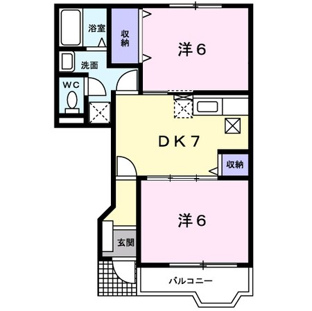 ピーコックＢの物件間取画像